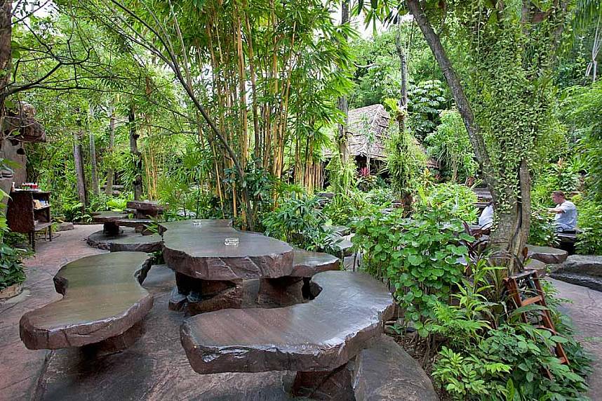 Get something to eat under the canopy of Dino Park Mini-Golf Phuket
