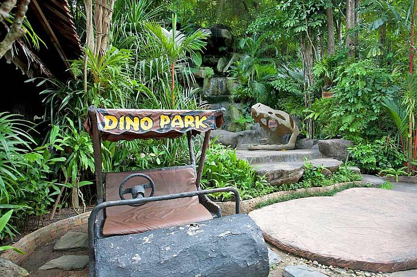The Flintstones are waiting at Dino Park Mini-Golf Phuket