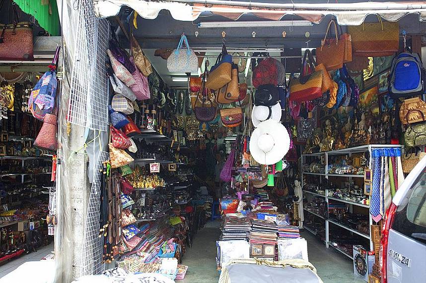 small souvenir shops near Robinson Shopping Center in Phuket town