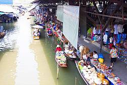 Schwimmender Markt Bangkok