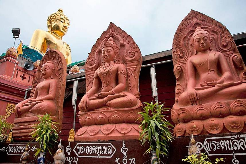 Buddha sculptures at Golden Triangle Chiang Rai