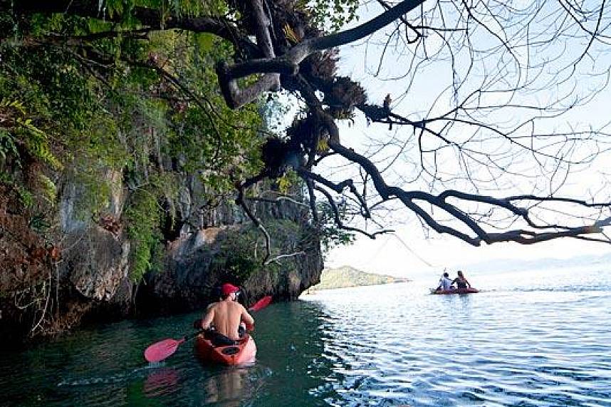 The huge limestone cliffs offer some fine Kayak Trips in Koh Lanta during your Thailand beach holiday