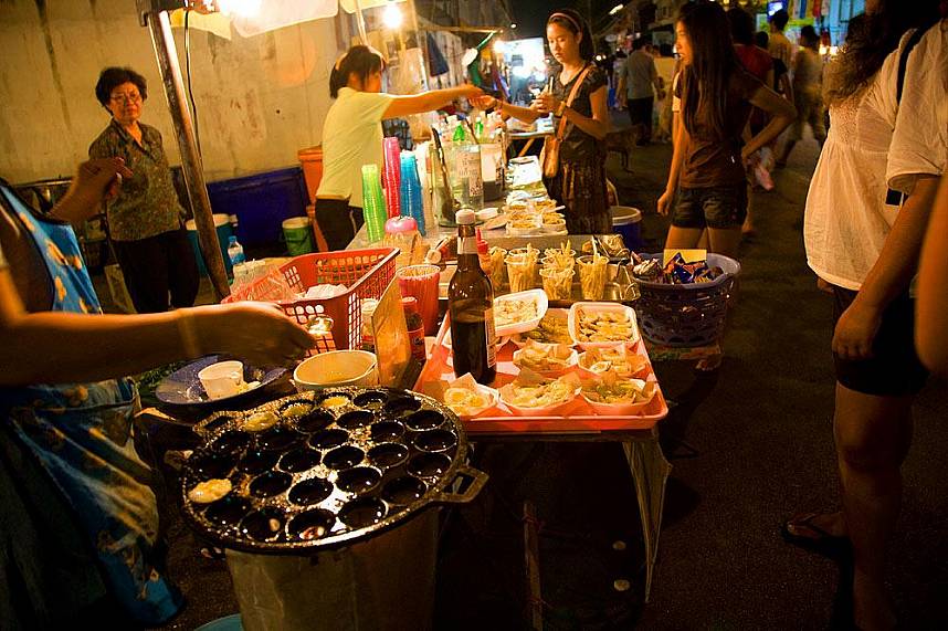 Get yourself some local snacks at Walking Street in Chiang Mai