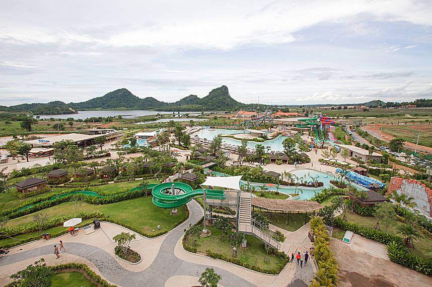 This photo gives an idea about the huge RamaYana Water Park in Pattaya
