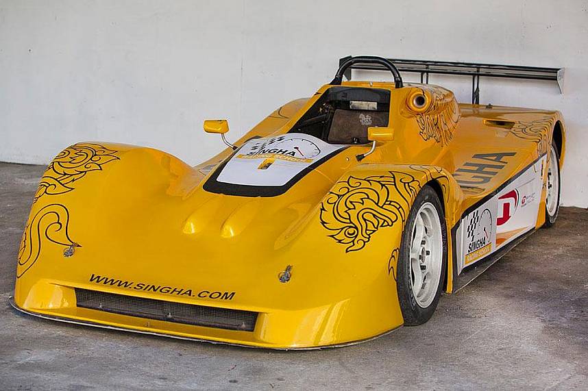 A racing car at Bira Circuit Race Track Pattaya