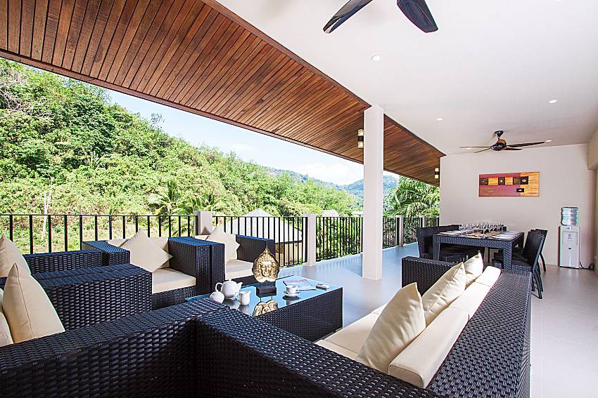 Living room Si Fah Villa in Phuket 