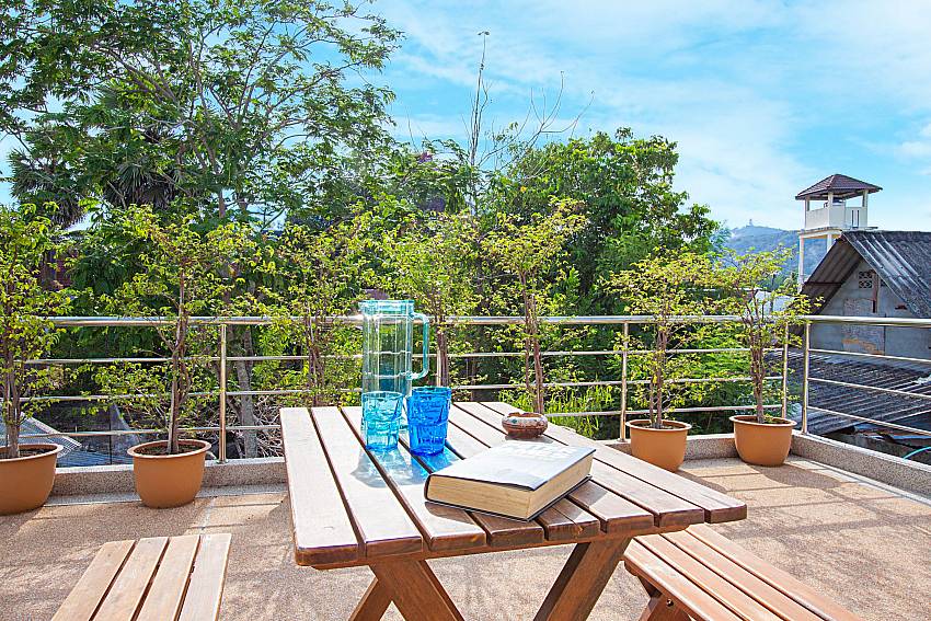 Seat and table Villa Tallandia in Rawai Phuket