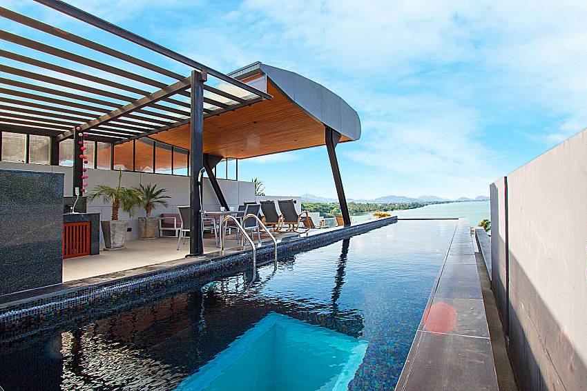 Swimming pool with sea view Villa Yamini in Rawai Phuket