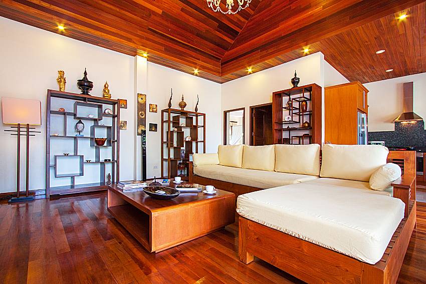 Living room Maprow Palm Villa 301 in Samui