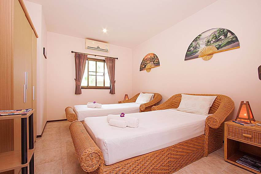 Bedroom Wan Hyud Villa No.201 at Chaweng in Samui