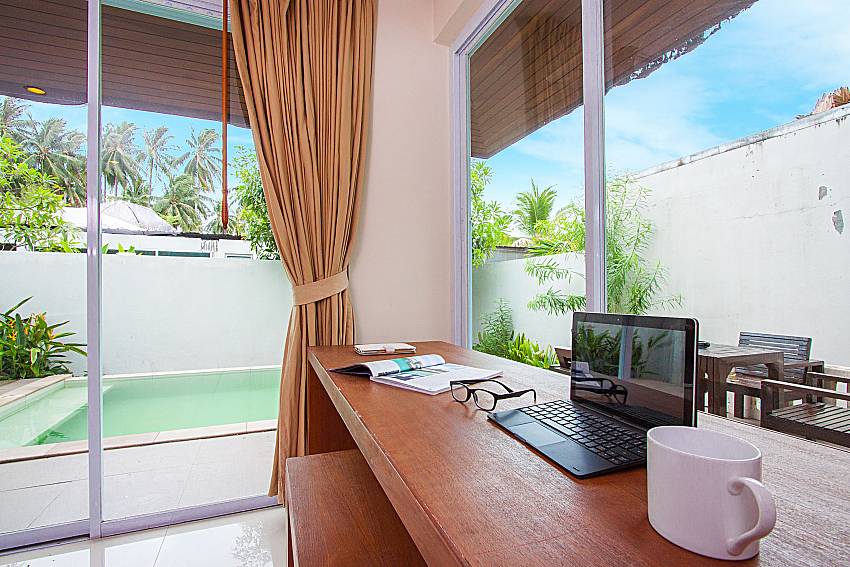 Seat and table Moonscape Villa 203 in Koh Samui