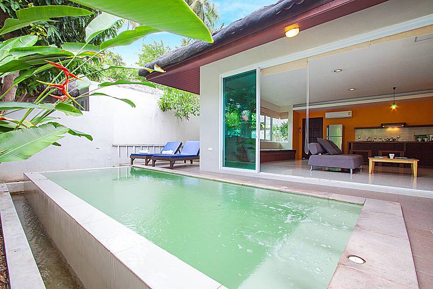 Swimming pool and property Moonscape Villa 202 at Chaweng in Samui