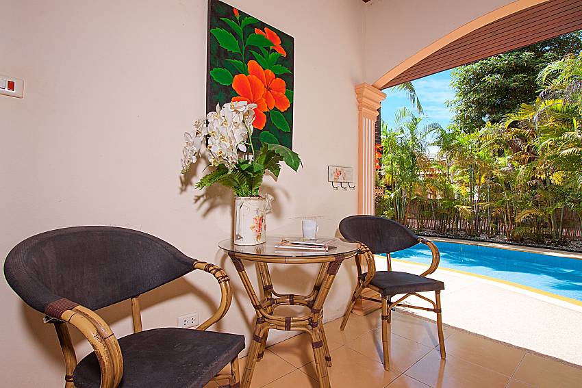 Seat and table Villa Onella in Phuket