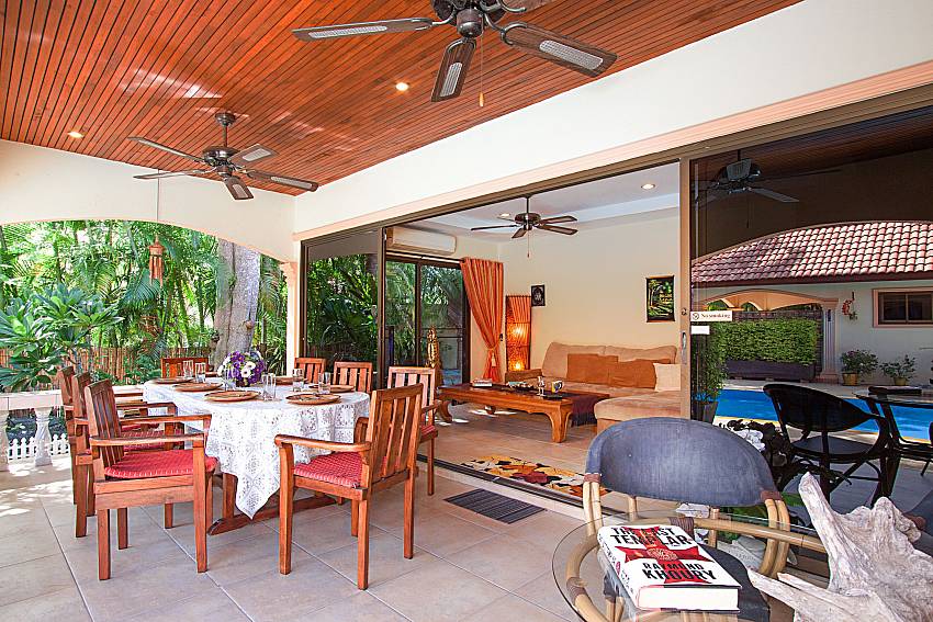 Seat area Villa Oditi in Phuket