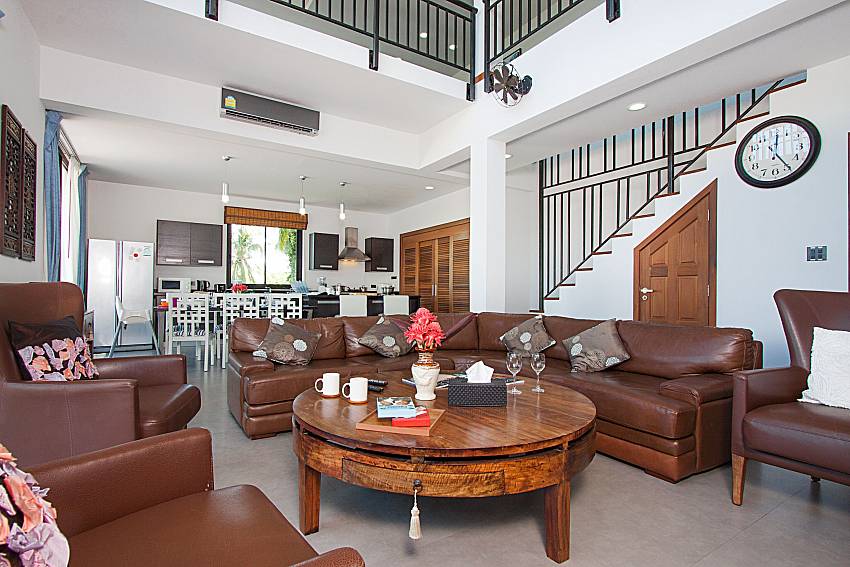 Living room Phukea Villa in Koh Samui