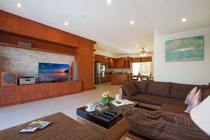 Living room with TV Blue Lagoon Hua Hin 201 in Hua Hin