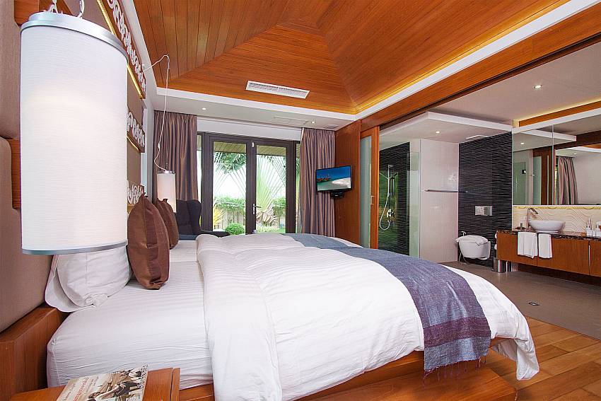 Bedroom with TV Villa Qualitas in Hua Hin