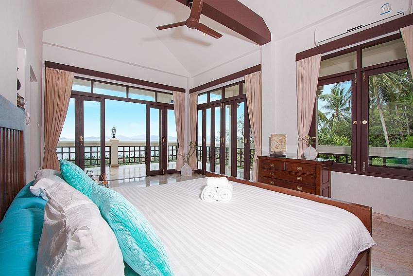 great sea view from the bedroom-Villa Werona_Bang Por_Samui_Thailand