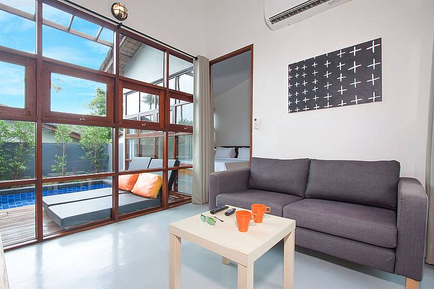 Living room Villa Rune 202 in Koh Samui