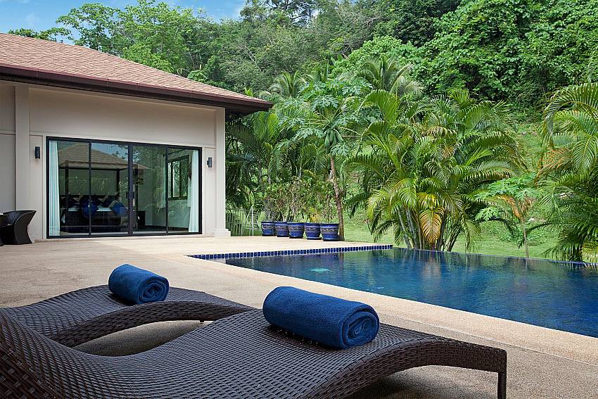 Relax by the private pool of Villa Anyamanee in Phuket
