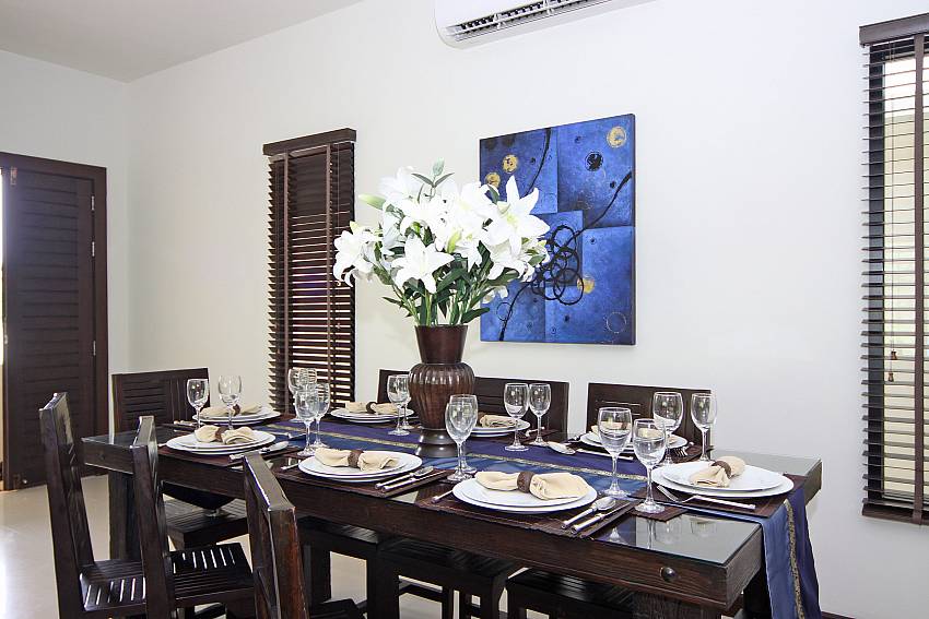 Dining Table for 8 Guests-Villa Anyamanee_4 Bedroom_Pool Villa_Private Chef_Nai Harn_Phuket_Thailand