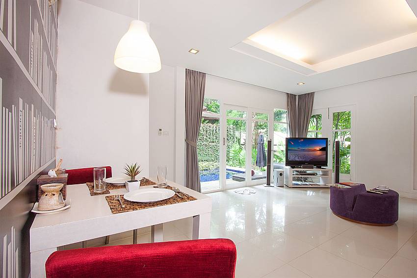 Open Plan living and dining area at Villa Hutton 102 Koh Samui Bophut