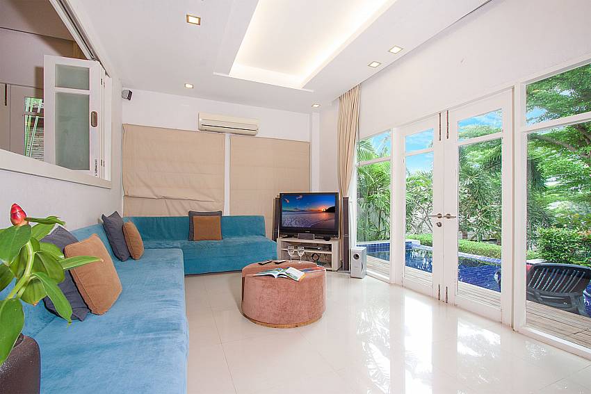 Living area in 2 bed pool Villa Hutton 201 Bo Phut Koh Samui