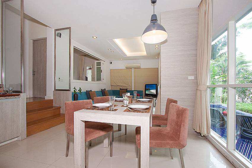 Open living with dining area at Villa Hutton 201 Koh Samui Bophut