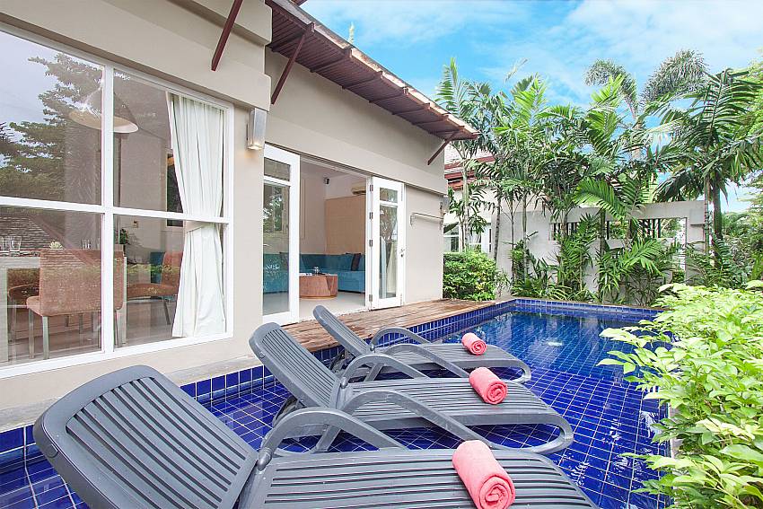 Sun loungers with private pool at Villa Hutton 202 Bo Phut Koh Samui