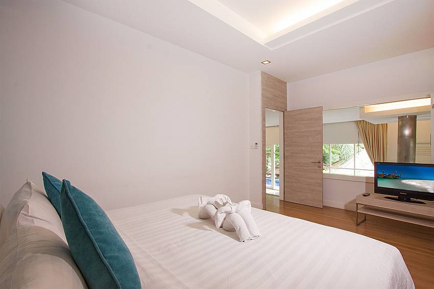 2nd double bedroom with TV at Villa Hutton 202 Koh Samui  Bo Phut 