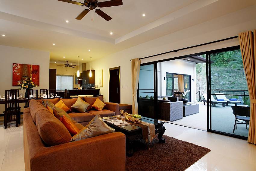Huge open plan living area with direct pool access Phailin Talay Phuket