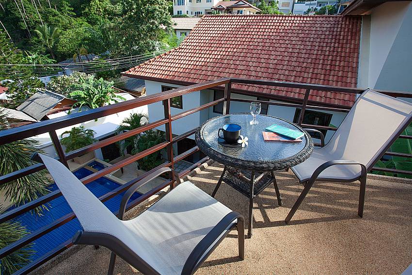 Pool view from balcony at Wan Hyud Apartment No.12 Koh Samui