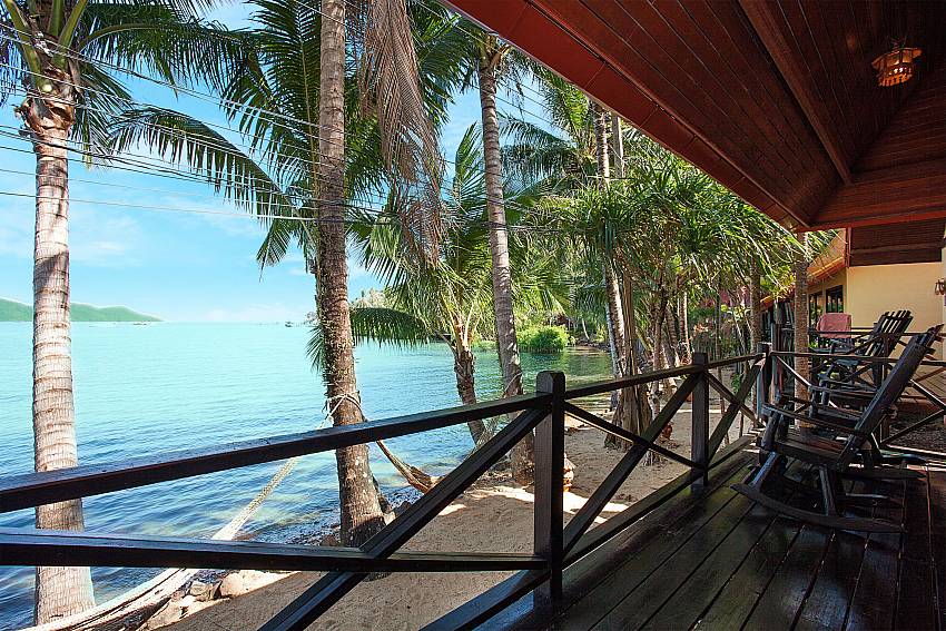 Balcony with sea view Natures Oasis Resort No.2 in Southern Koh Chang