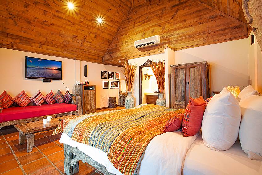 Bedroom with TV Natures Oasis Resort No.2 in Southern Koh Chang