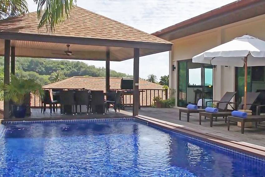 Great outdoor longings by the pool at Ploi Jantra Villa South Phuket