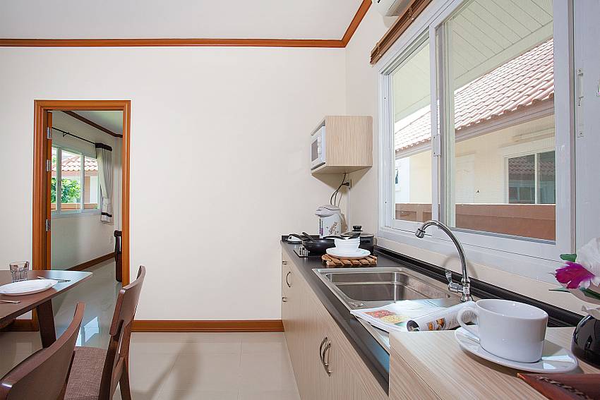 Kitchen Timberland Lanna Villa 301 in Bangsaray Pattaya