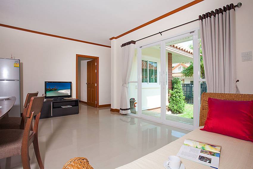 Day bed with TV Timberland Lanna Villa 301 in Bangsaray Pattaya