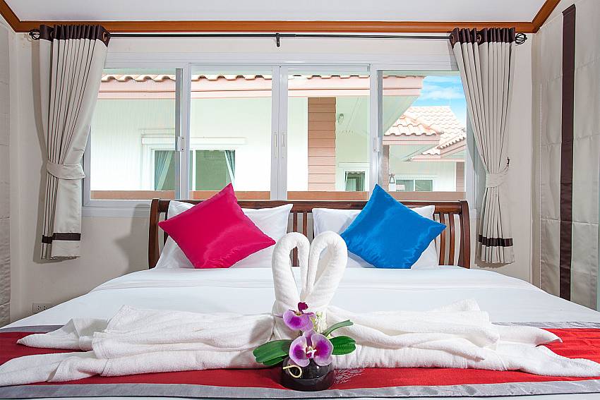 Bedroom Timberland Lanna Villa 306 in Bangsaray Pattaya