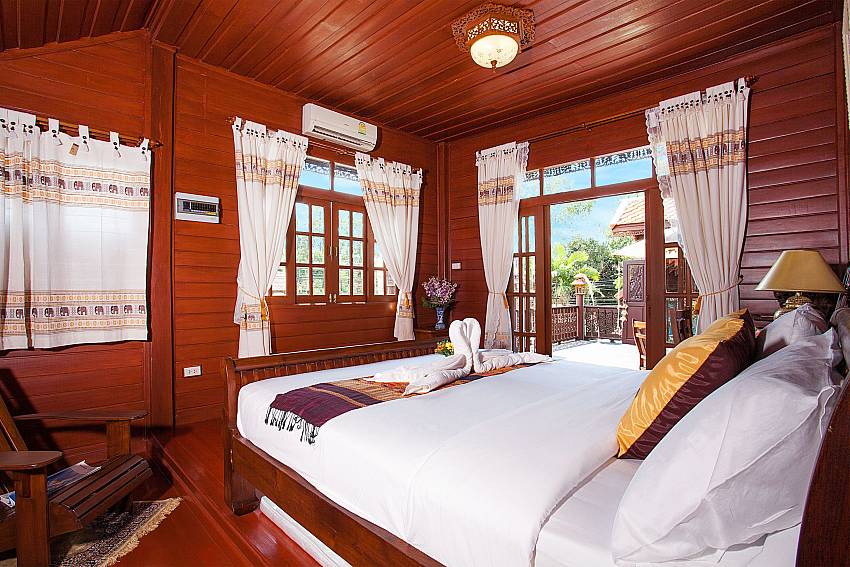 Bedroom Timberland Lanna Villa 201 in Bangsaray Pattaya 