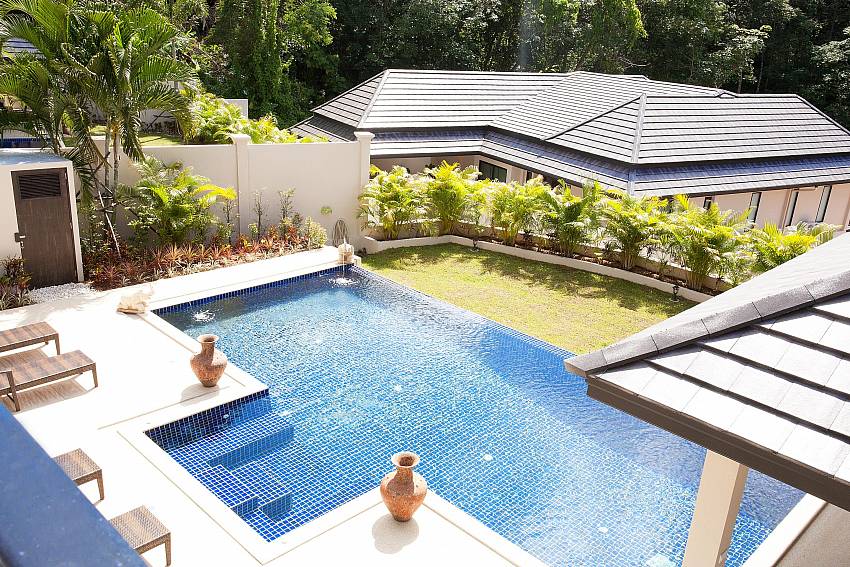 Pool view from top floor of Waew Opal South Phuket