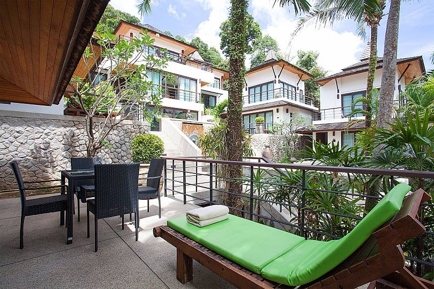 Sun lounger and table at Nirano Villa 24 in Kathu Phuket