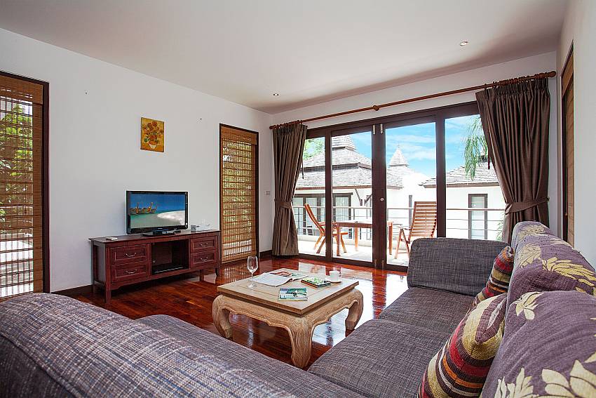 Comfortable lounge with TV at Nirano Villa 31 in Phuket