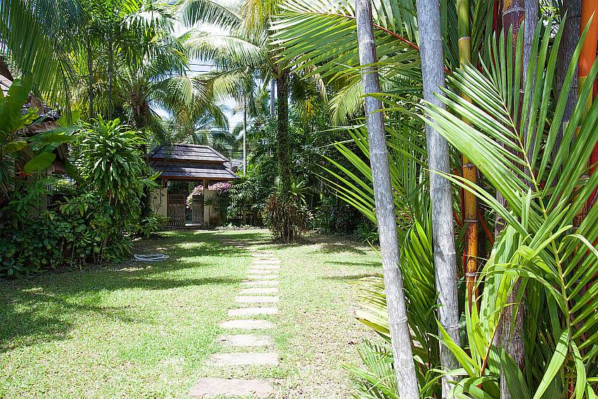 Lush garden in Villa Armorela 201 at West Phuket