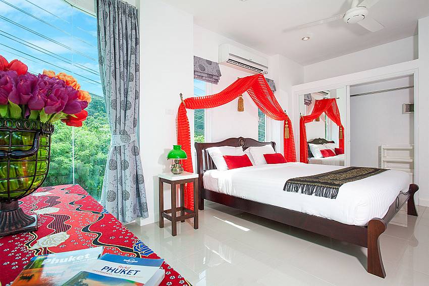 5. bedroom with king-size bed at Big Buddha Hill Villa 2 in Phuket