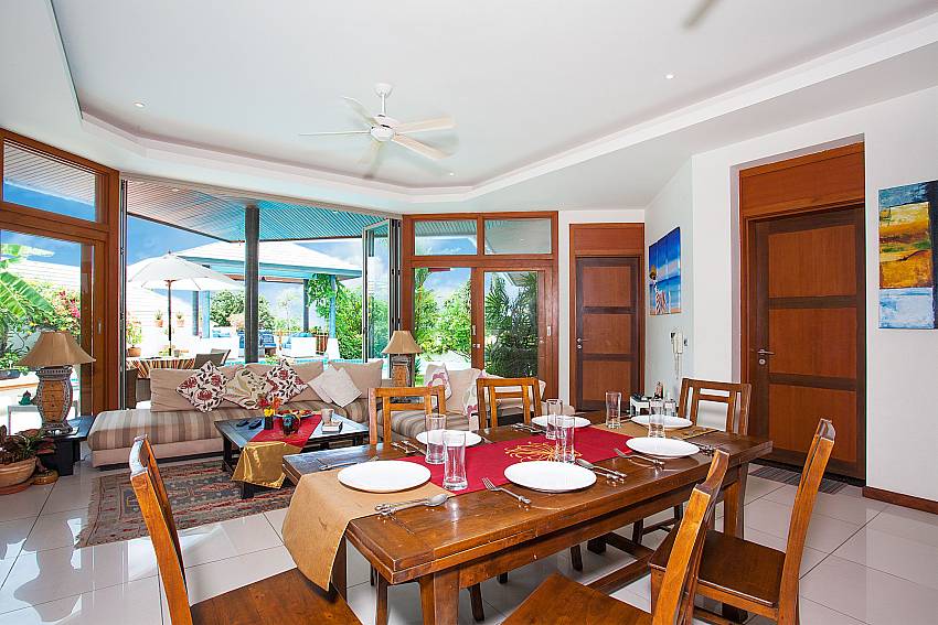 Dinning area Villa Darnella on Northeast Coast Koh Samui