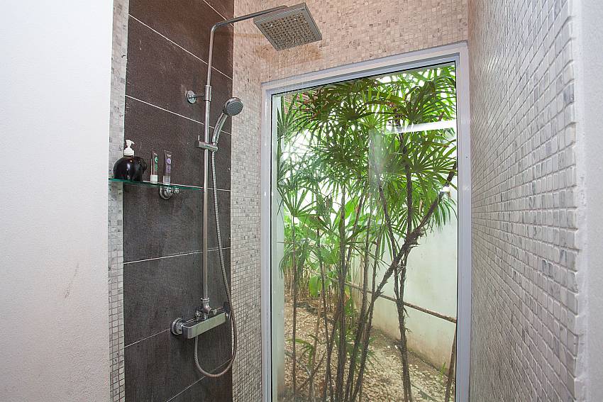 1. bathroom ensuite Villa Darnella on Northeast Coast Koh Samui