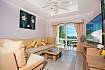 Lounge with view and TV at 2 bed Manuae Condo 201 in Phuket 