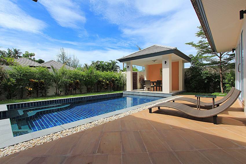 Private pool with sun beds at Villa Lipalia 202 Lipa Noi Koh Samui Thailand