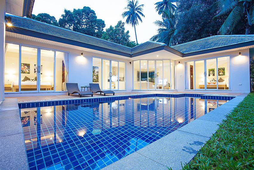 Private pool area at 2 bedroom Villa Lipalia 202 Lipa Noi Samui Thailand