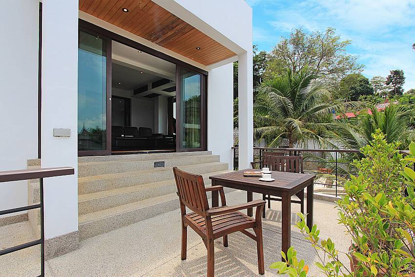 Private terrace and entrance to living room of Nirano Villa 41 Phuket
